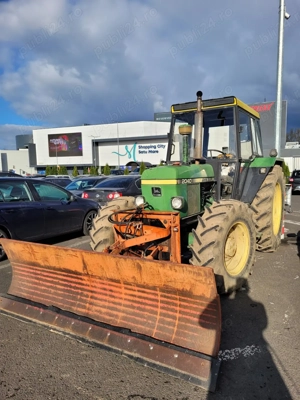 Tractor John Deere cu lama pt deszăpezire  - imagine 3