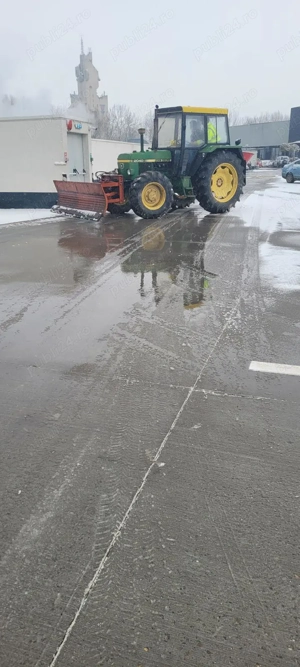 Tractor John Deere cu lama pt deszăpezire  - imagine 2