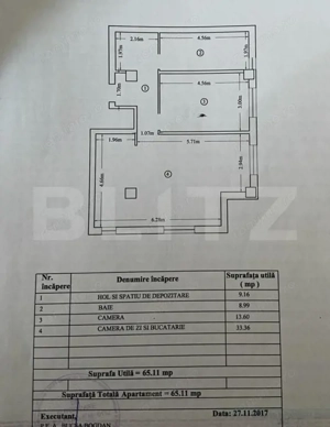 Apartament de 2 camere, 65mp, curte, loc de parcare, zona Rediu - imagine 9