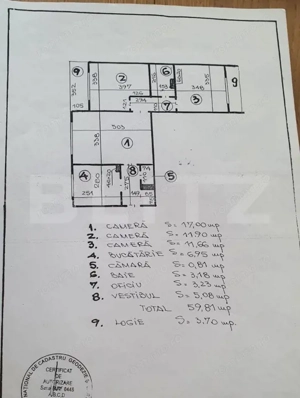 Apartament de 3 camere, 60 mp, zona Doamna Ghica  - imagine 15