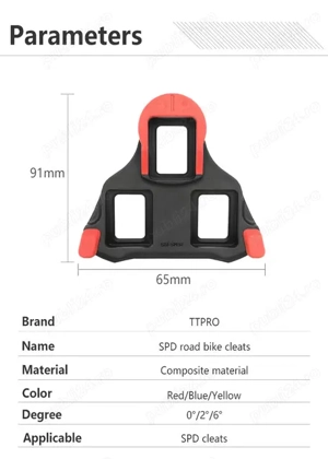 Pereche plăcuțe compatibile SHIMANO SM-SH11 SPD-SL pedale replica 9 gr