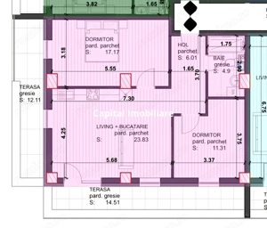 Apartament cu 3 camere, bloc nou, 2 terase Baia Mare Comision 0 - imagine 2