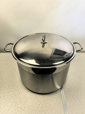 Oala inox 36x25 cm 25 litri cu capac metal 320 lei