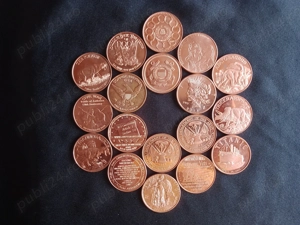 Medalion Rotund cupru pur de .999 1 oz design valutar Private Mint 1 oz .999 Pure Copper Medallion
