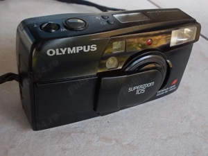 Aparat foto film OLYMPUS SuperZoom 105 camera cu pelicula automat,JAPAN - imagine 3