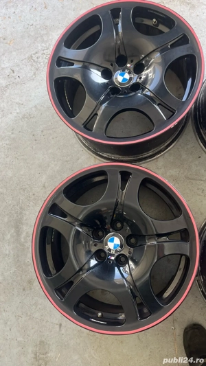 Vând jante Bmw style 92, R19, 5x120, in 2 marimi 9J-10J, ET24. ca noi-recent vopsite negru lucios  - imagine 3