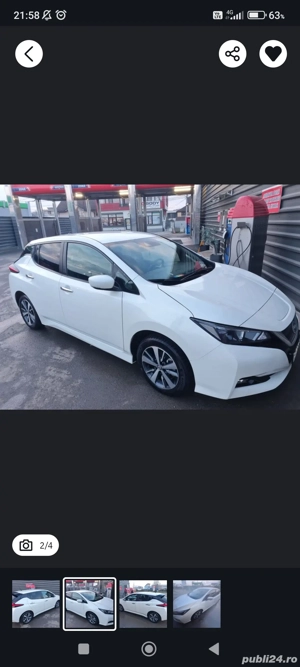 nissan leaf electrica  din Romania  de nou  - imagine 2