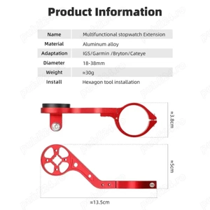 Suport GPS Garmin Bryton Cateye Igpsport aluminiu bicicleta trotinetă - imagine 3