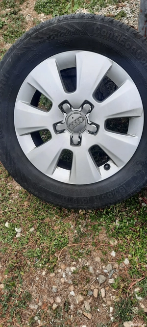 set jenți aliaj 195 65 R15 originale audi  - imagine 5