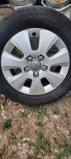 set jenți aliaj 195 65 R15 originale audi  - imagine 3