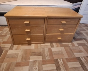 Noptiere cu 3 sertare, 2 bucati. Aproape noi. - imagine 3