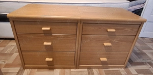 Noptiere cu 3 sertare, 2 bucati. Aproape noi. - imagine 4