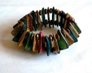 Bratara exotica din lemn de cocos