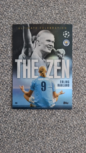 Cartonaș Haaland Ultimate Celebration Topps 2023 24