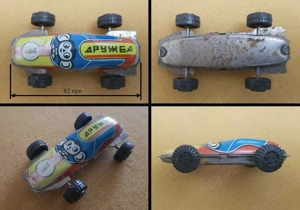 Jucarie Veche de Colectie - Masinuta de Curse din Tabla