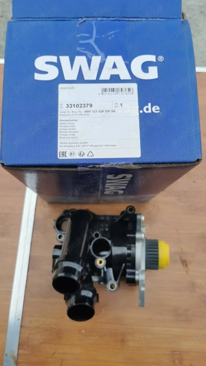 SWAG 33 10 2379 Pompa apa cu inele de etanșare, Metal, Cu carcasa 