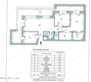 Apartament 3 camere ,99,3 mp, h pipera lake - imagine 19