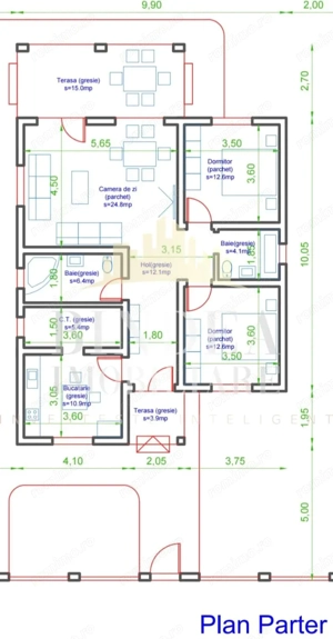 Casa individuala pe parter, 3 camere, 2 bai- Mosnita Noua, 640mp teren - imagine 3