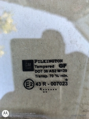 Geam portiera stanga spate Opel Zafira A ( 1999-2005 ) - imagine 2