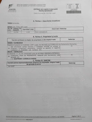 Teren extravilan in apropiere de bisericuta DV, 7eur mp