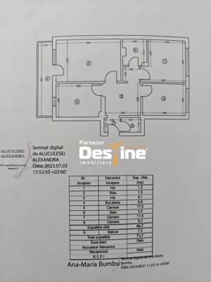 DACIA, Apartament 3 camere, 71.7 MP, 149.900 €  - imagine 12