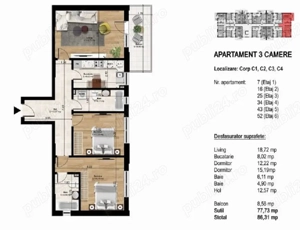 3 camere Splaiul Unirii - Cheiul Dambovitei - Popesti Leordeni - rate dezvoltator pe 3 ani