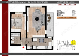 Metrou Berceni - Biruintei - apartament 2 camere decomandat - imagine 3