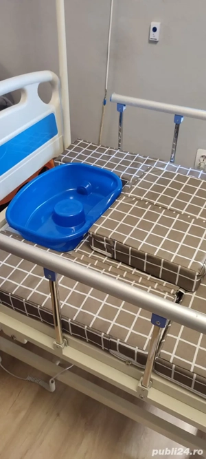 Pat electric rabatabil cu saltea  - imagine 3