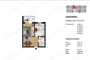 || proiect nou splaiul unirii || garsoniera 44 mp - imagine 7