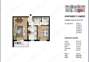 Rate direct de la dezvoltator | Apartament 2 camere | Proiect Nou - imagine 6