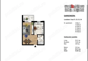 Rate direct de la dezvoltator | Apartament 2 camere | Proiect Nou - imagine 7