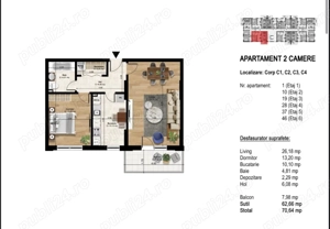 Rate direct de la dezvoltator | Apartament 2 camere | Proiect Nou - imagine 8