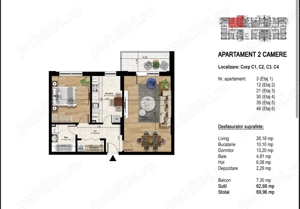 Rate direct de la dezvoltator | Apartament 2 camere | Proiect Nou - imagine 9