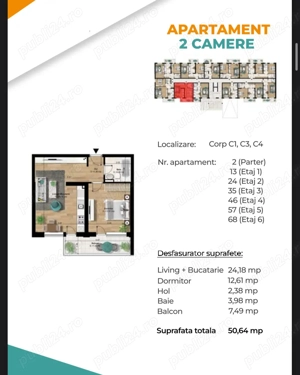 Garsoniere   Studio   Apartament 2 camere   Metrou BERCENI - imagine 6