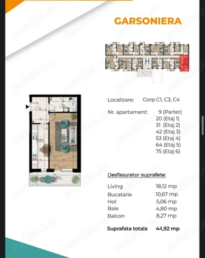 Garsoniere   Studio   Apartament 2 camere   Metrou BERCENI - imagine 7