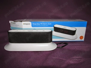 Polaroid Sleep Easy Alarm Clock with FM Radio and Dual Alarms  - imagine 2