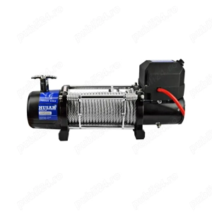 Troliu HUSAR WINCH BST S 13000 lbs (trage 5897 Kg) cu dispozitiv rulare corecta cablu + husa - imagine 2