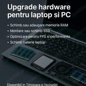 Instalare Windows 11 original sau Ubuntu optimizare si upgrade hardware laptop sau PC Timisoara