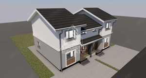 Jumatate de duplex,4 camere si 2 bai,Giarmata la stadiul de proiect - imagine 4