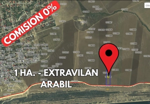 COMISION 0% - Teren Extravilan 10.000mp - Cumpana