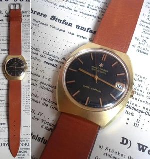 Ceas JUNGHANS Dato-Chron Electronic, W. Germany, anii  70, funcţional, condiţii excelente