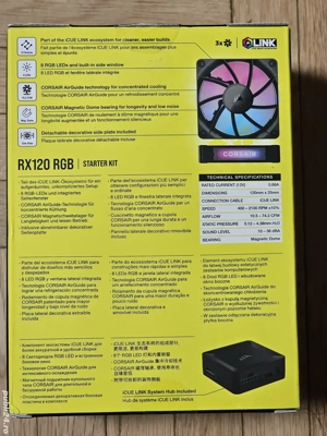 Ventilatoare PC Corsair iCUE Link RX120 RGB Kit - imagine 2