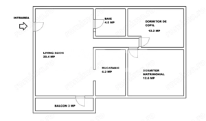 Apartament decomandat 3 camere loc de parcare pod cu echipamente sport - imagine 4