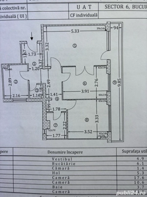Apartament 3 camere cf 1 Drumul Taberei sector 6 - imagine 4