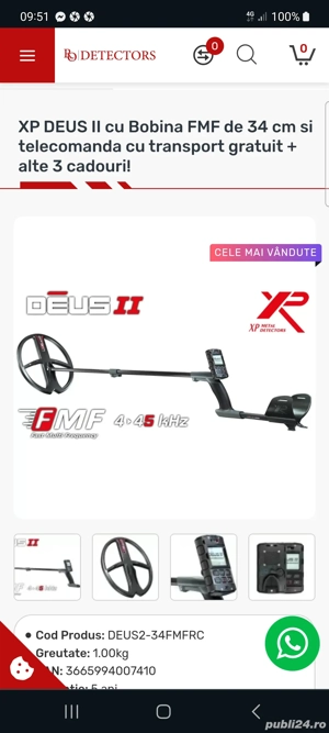 Detector metale XP Deus 2 nou - imagine 3