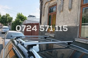 Set bare transversale portbagaj cu cheie, ALUMINIU, lungime 120 cm (modele compatibile in descriere) - imagine 2