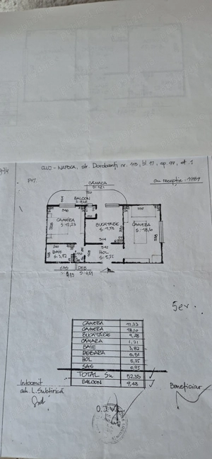 Vand ap. 2 camere , str.  Dorobantilor  et. 1 