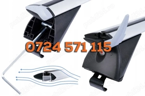 Bare transversale portbagaj - ALUMINIU - WINGBAR - Lungime 120 cm (montaj pe longitudinale tip ȘINĂ) - imagine 5
