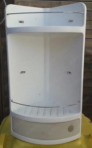 Etajera colt pentru baie si dus 20x20x50 cm