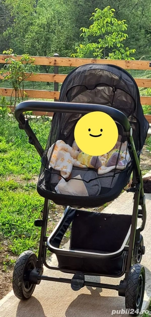 Vând cărucior 3in1 și pătuț 3in1